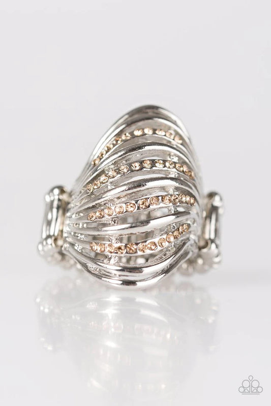 Paparazzi Ring ~ Ride The Waves - Brown