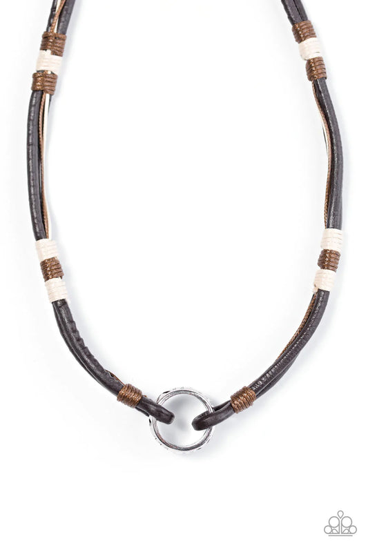 Paparazzi Necklace ~ Roman Underground - Brown