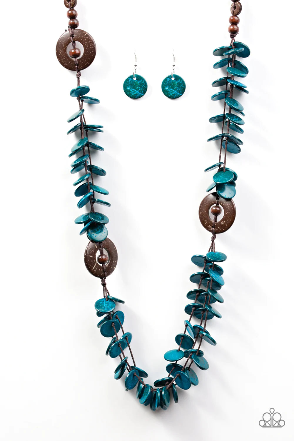 Paparazzi Necklace ~ Greetings From Tahiti - Blue