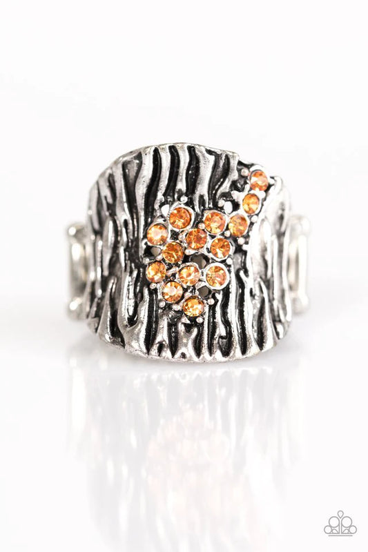 Anillo Paparazzi ~ Rayas de tigre - Naranja