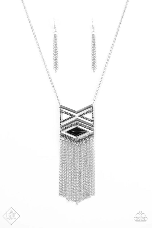 Collar Paparazzi ~ TRIBAL By Fire - Negro