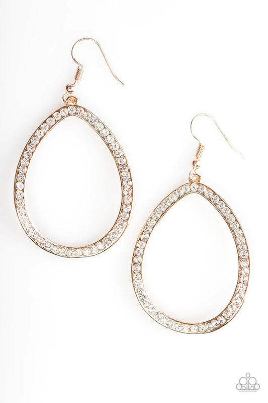 Paparazzi Earring ~ Twinkle and Shine - Gold
