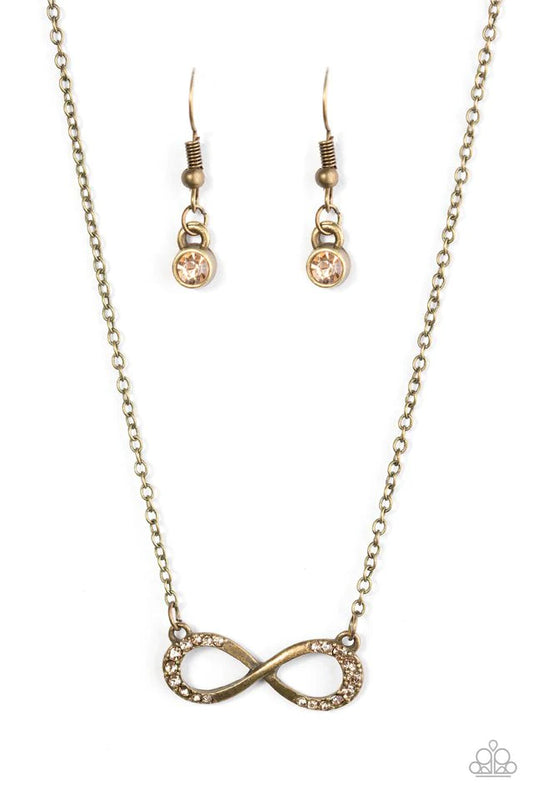 Paparazzi Necklace ~ Forever Glamorous - Brass