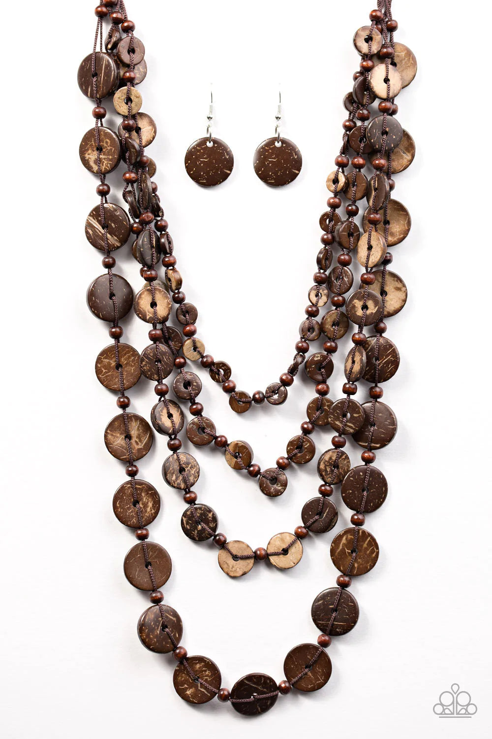 Paparazzi Necklace ~ Fiji Flair - Brown