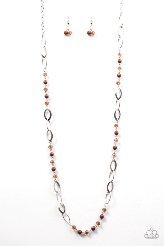 Paparazzi Necklace ~ Sparkling Sophistication - Brown