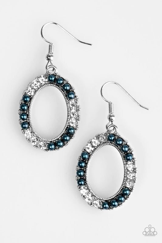 Paparazzi Earring ~ Boss Glam - Blue