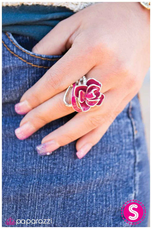 Anillo Paparazzi ~ Coming Up Roses - Rosa