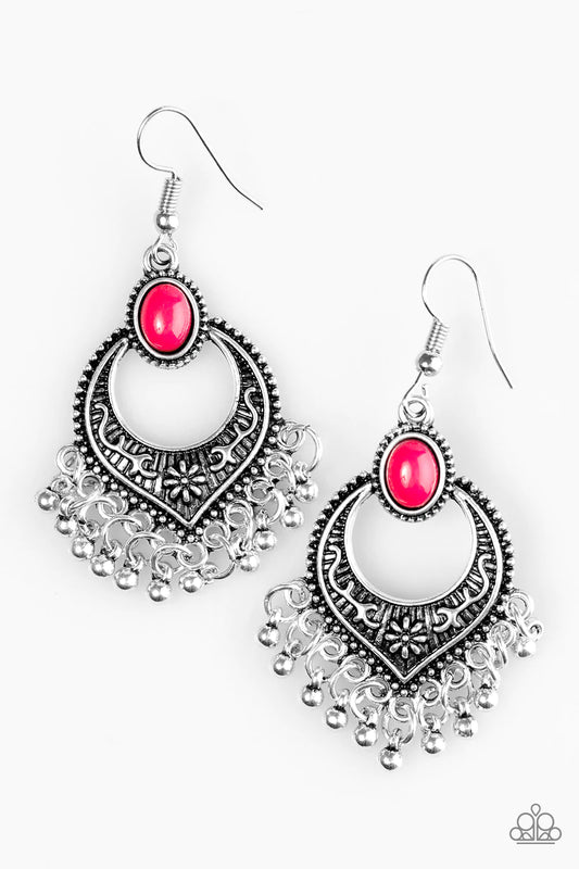 Paparazzi Earring ~ Wild Wanderings - Pink