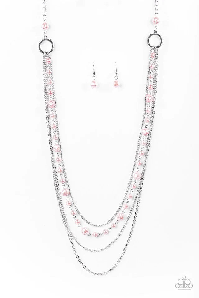 Paparazzi Necklace ~ Radiant Rhythm - Pink