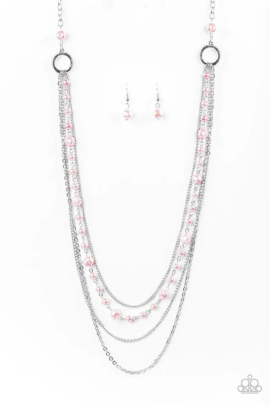 Paparazzi Necklace ~ Radiant Rhythm - Pink