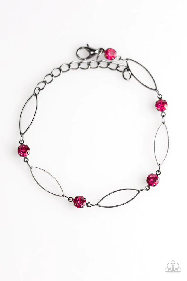 Pulsera Paparazzi ~ El momento adecuado - Rosa