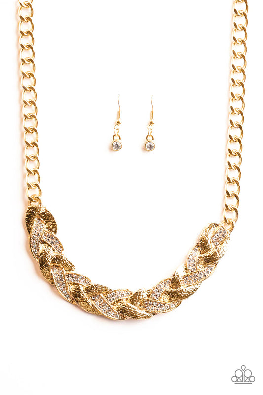 Paparazzi Necklace ~ Blind Side - Gold