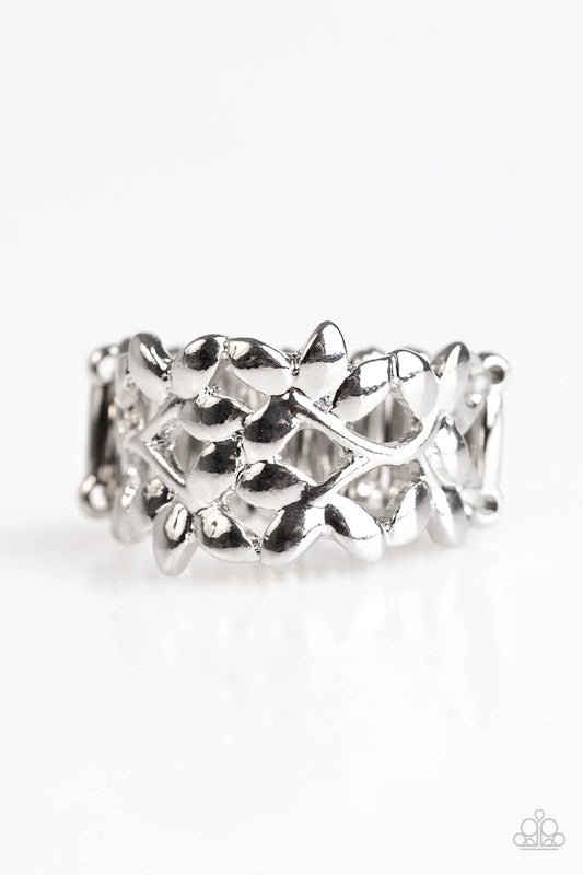Paparazzi Ring ~ Get Your GROVE On - Silver