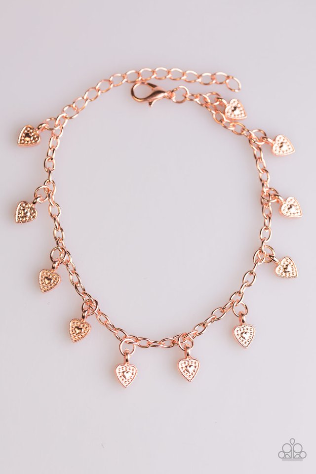 Pulsera Paparazzi ~ Más cerca del corazón - Cobre