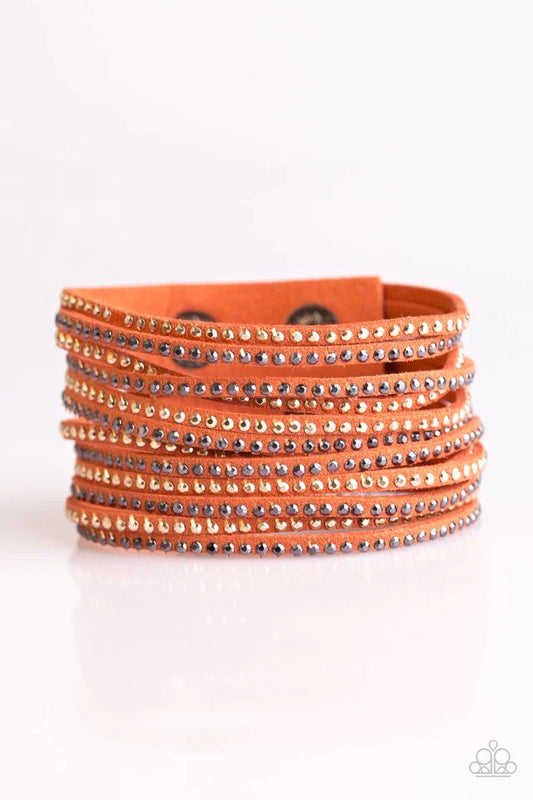 Paparazzi Bracelet ~ Brave It Out - Orange