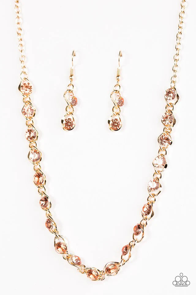 Paparazzi Necklace ~ Shes A GLAM-eater - Gold