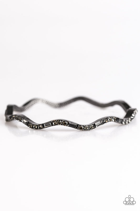 Pulsera Paparazzi ~ Urban Shimmer - Negro