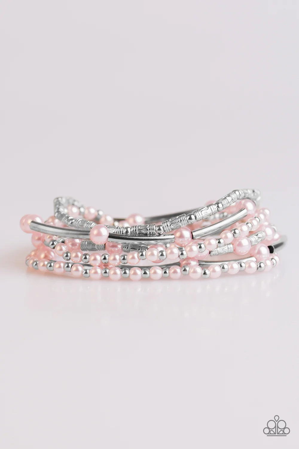 Pulsera Paparazzi ~ Downtown Darling - Rosa