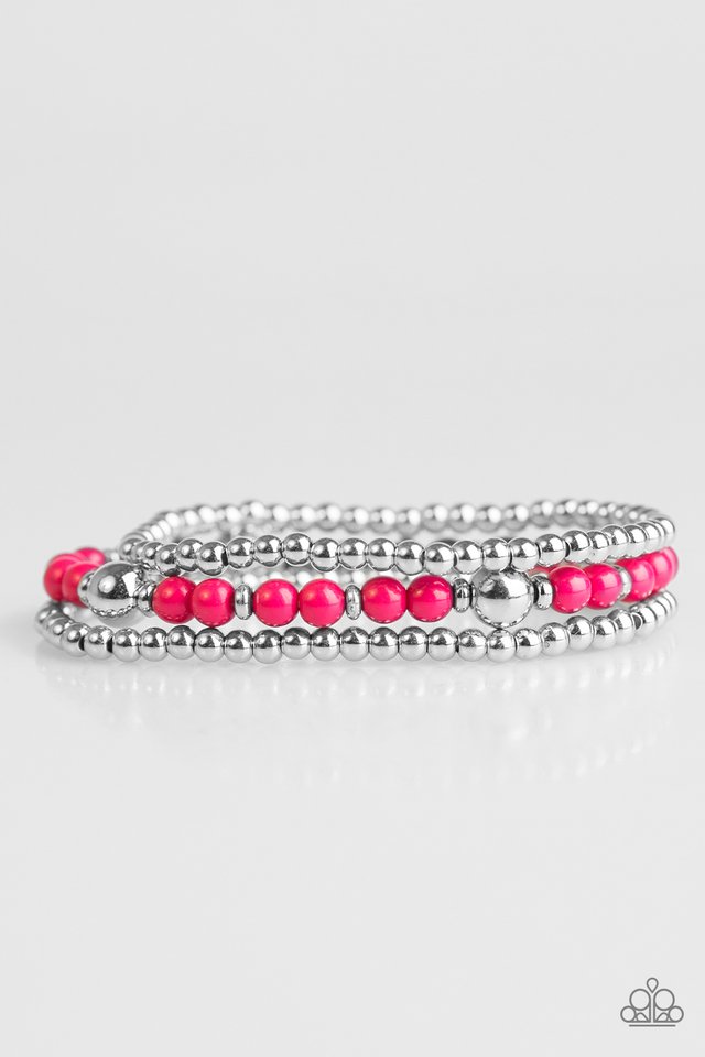 Paparazzi Bracelet ~ Colorfully Classy - Pink