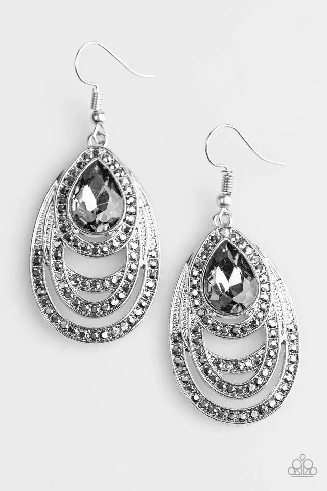 Paparazzi Earring ~ Youre The GLAM! - Silver