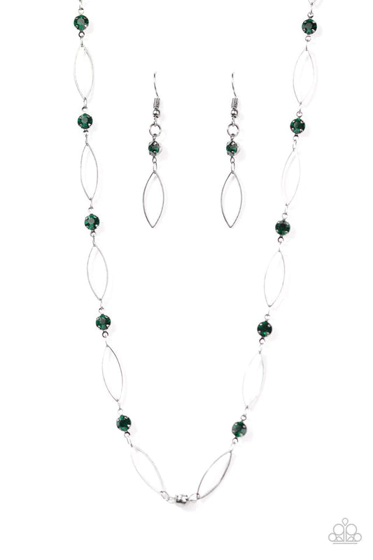 Paparazzi Necklace ~ Time Is Of The Essence - Green