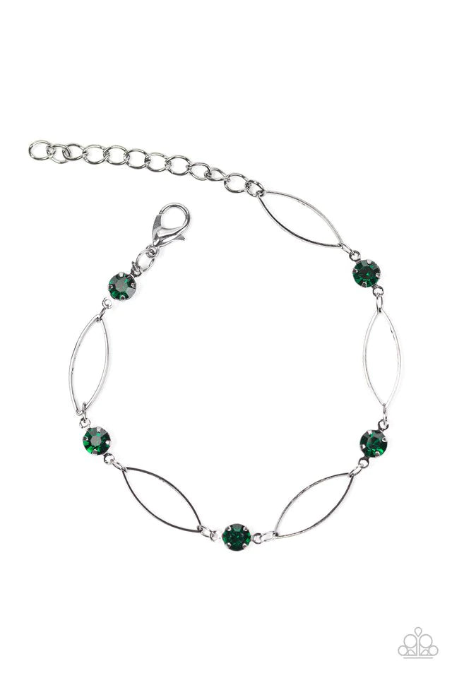 Paparazzi Bracelet ~ The Right Time - Green