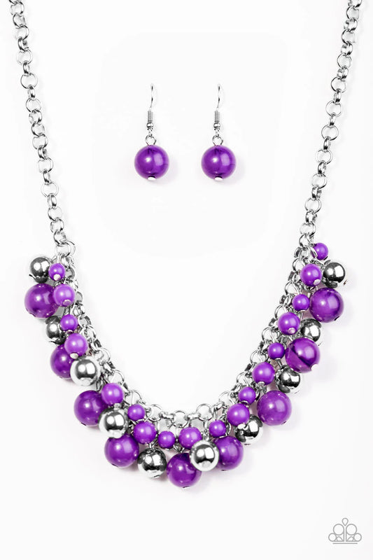 Paparazzi Necklace ~ For The Love Of Fashion - Purple