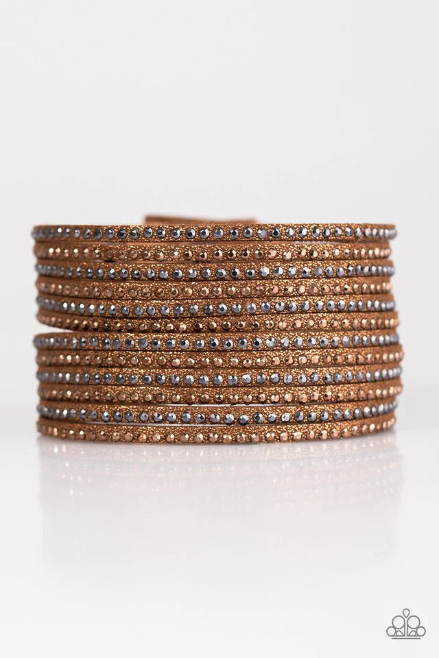 Paparazzi Bracelet ~ Brave It Out - Copper