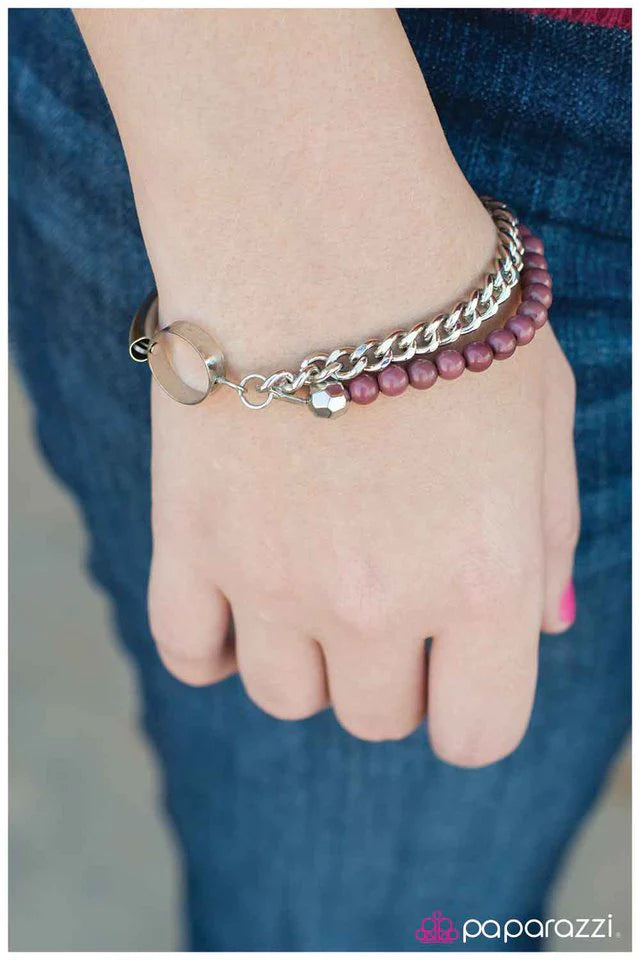 Paparazzi Bracelet ~ Wined and Dined - Brown