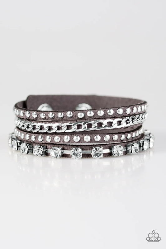 Paparazzi Bracelet ~ You Talkin To Me? - Silver