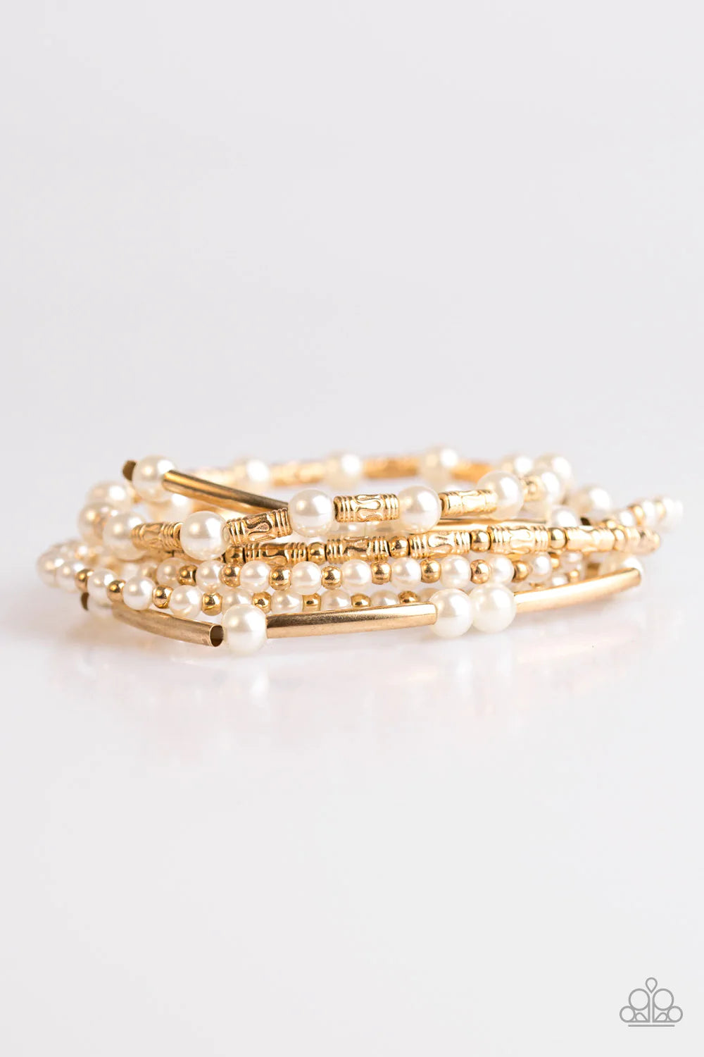 Paparazzi Bracelet ~ Downtown Darling - Gold