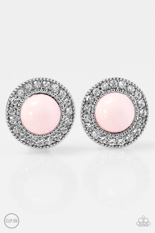 Paparazzi Earring ~ Boss Hustle - Pink