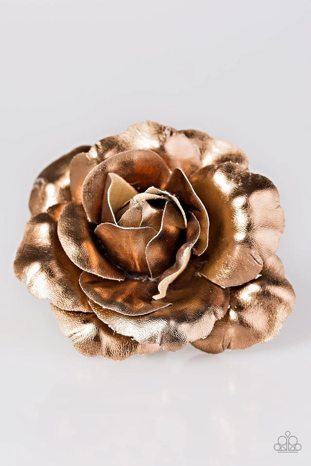 Paparazzi Hair Accessories ~ PETAL To The Metal - Copper