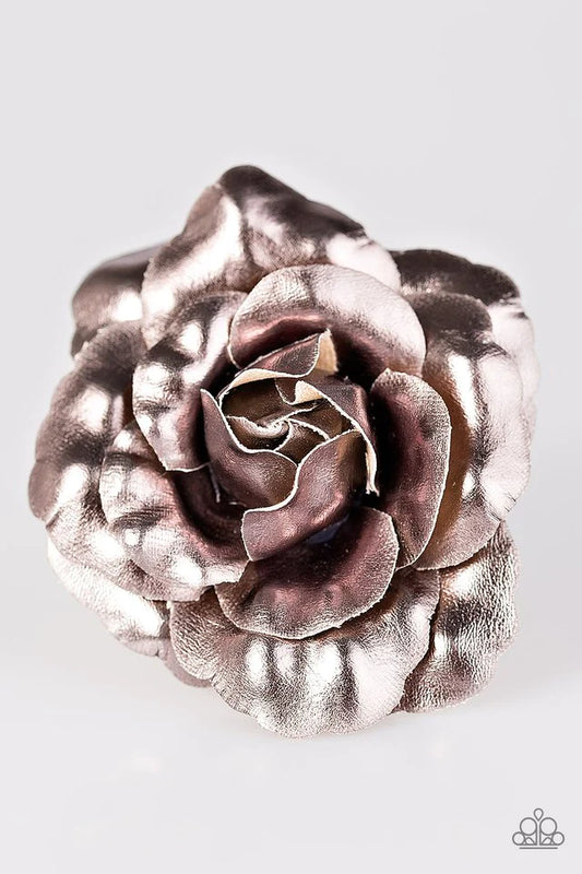 Paparazzi Hair Accessories ~ PETAL To The Metal - Silver