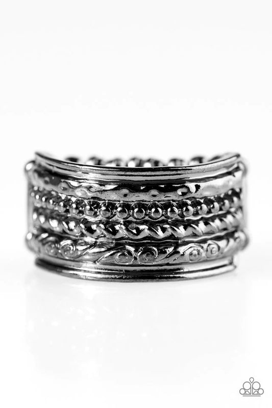 Paparazzi Ring ~ Whats Yours Is MAYAN - Black