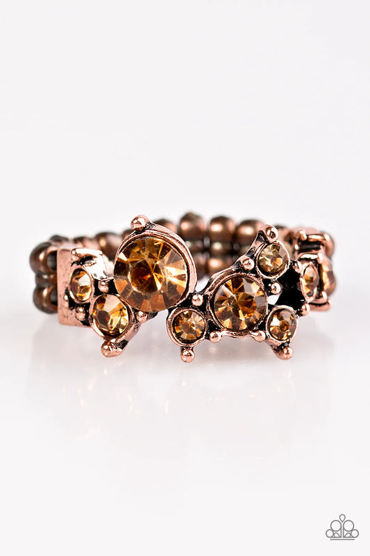 Paparazzi Ring ~ Get Your Glitter On - Copper