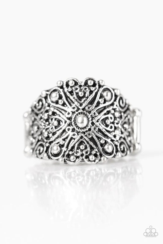 Paparazzi Ring ~ Radiantly Rustic - Silver