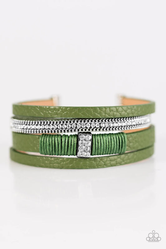 Paparazzi Bracelet ~ Glamor-azzi - Green