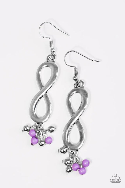 Paparazzi Earring ~ Forever After - Purple