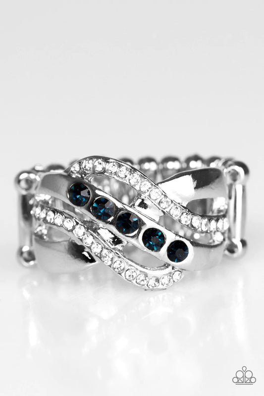 Paparazzi Ring ~ Flirting With Sparkle - Blue