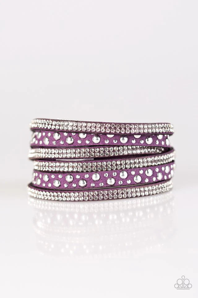 Paparazzi Bracelet ~ Limited Sparkle - Purple