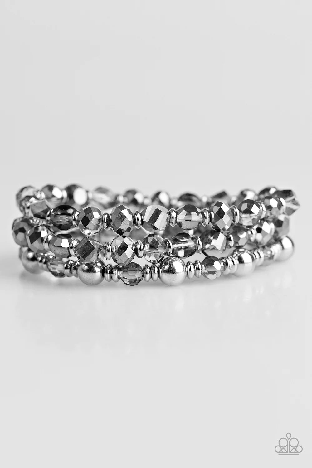 Paparazzi Bracelet ~ Magnificently Metro - Silver