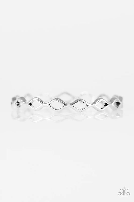 Paparazzi Bracelet ~ Industrial Movement - Silver