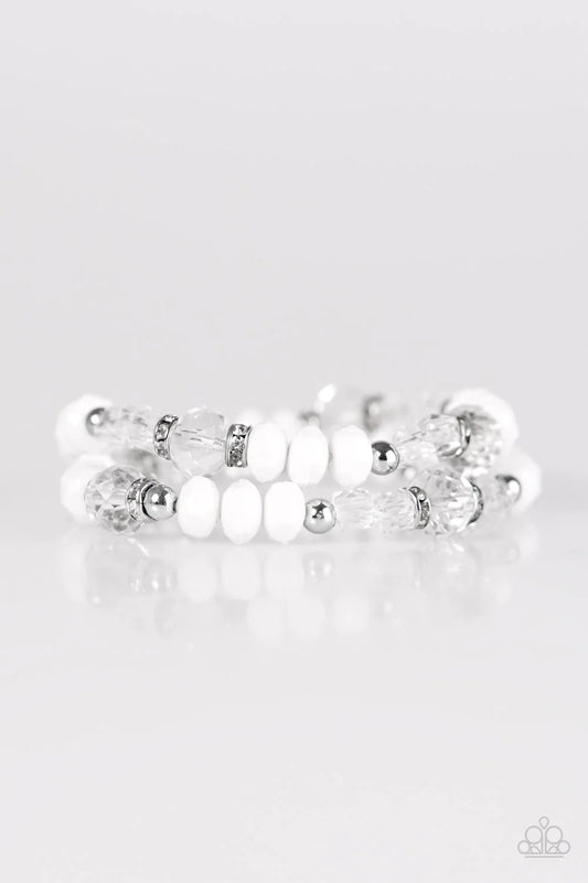 Paparazzi Bracelet ~ A Midsummer Nights GLEAM - White