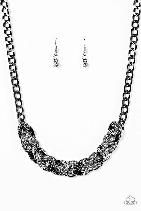 Paparazzi Necklace ~ Blind Side - Black