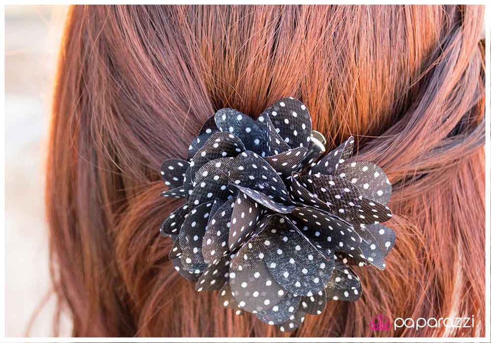 Accesorios para el cabello Paparazzi ~ Sal y pimienta - Negro