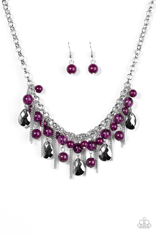 Paparazzi Necklace ~ Here Comes The Storm - Purple