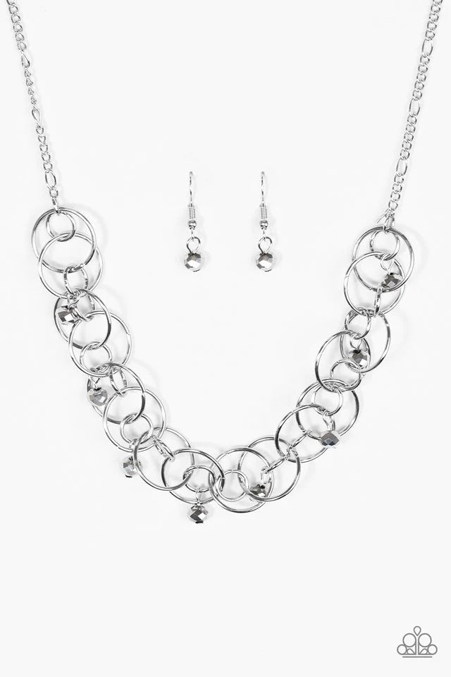 Paparazzi Necklace ~ You Cant Handle The Sparkle! - Silver