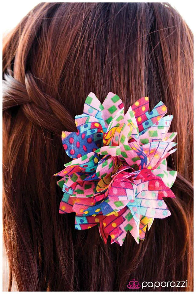 Accesorios para el cabello Paparazzi ~ Patchwork perfecto - Rosa