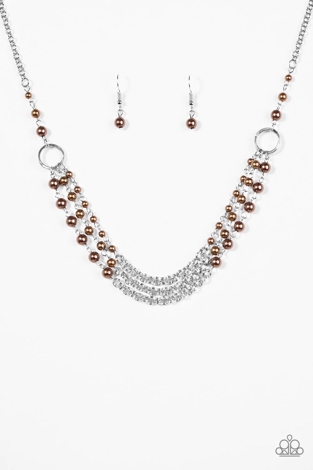 Paparazzi Necklace ~ Luxury Shimmer - Brown